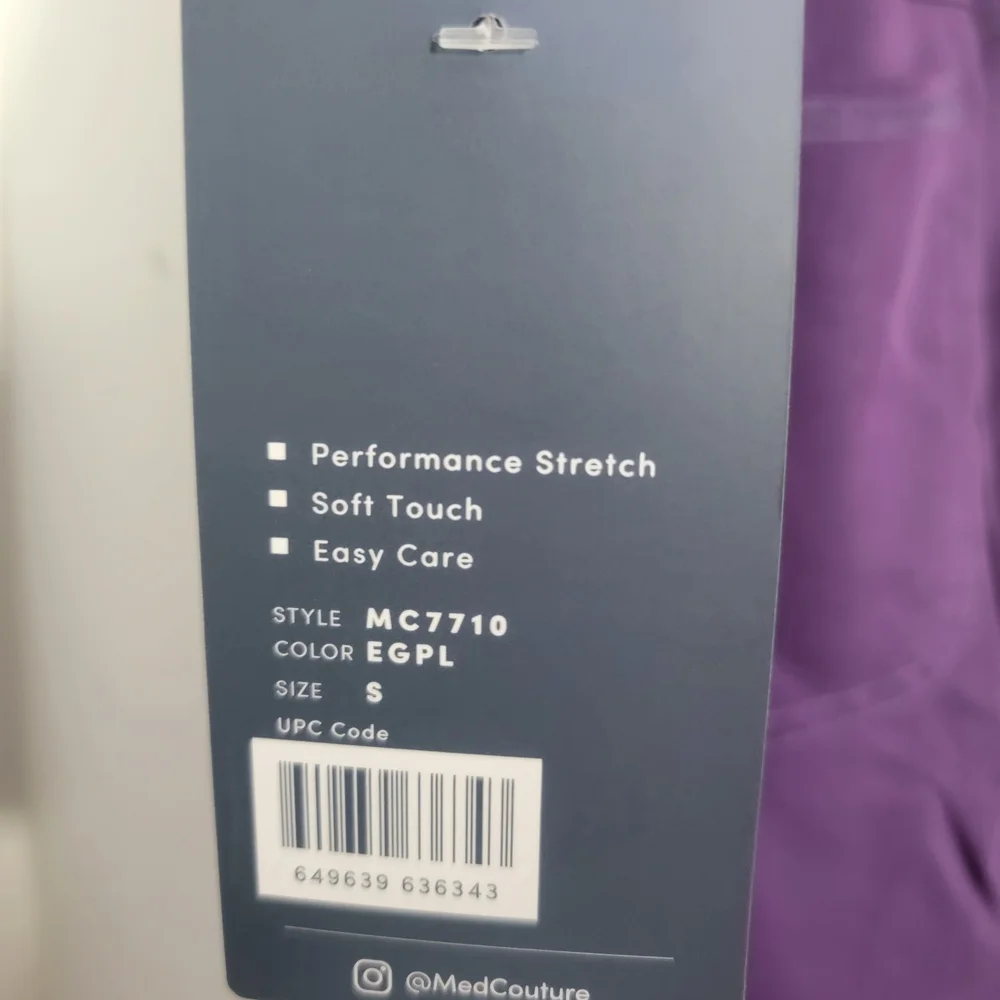 Med Couture Women's Purple Jogger Pants - Picture 5 of 5